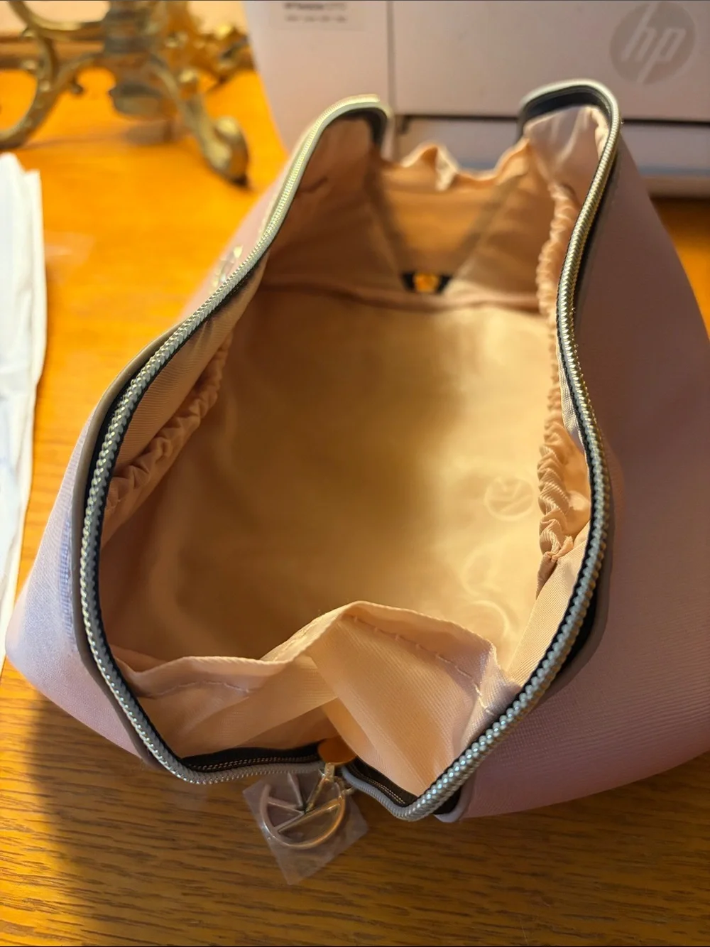 Kendall & Kylie Pink Saffiano Cosmetic Pouch